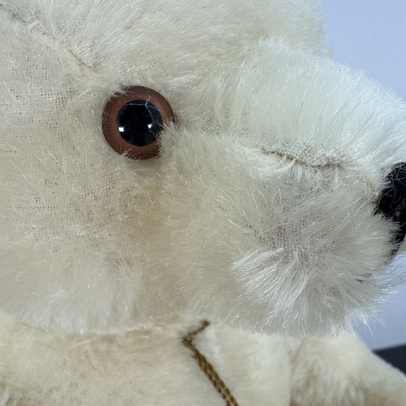 Hermann Original Teddy White Bear Mohair Jointed WestGermany 16" Growler usedVG+ - Picture 6 of 16